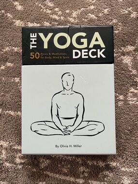 Chronicle Books Yoga Deck - Black & Light Green Illustration